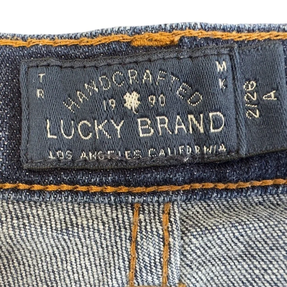 Lucky Brand Sweet Straight Jeans Womens 2/26‎ Dark Wash Blue Denim Stretch Jeans